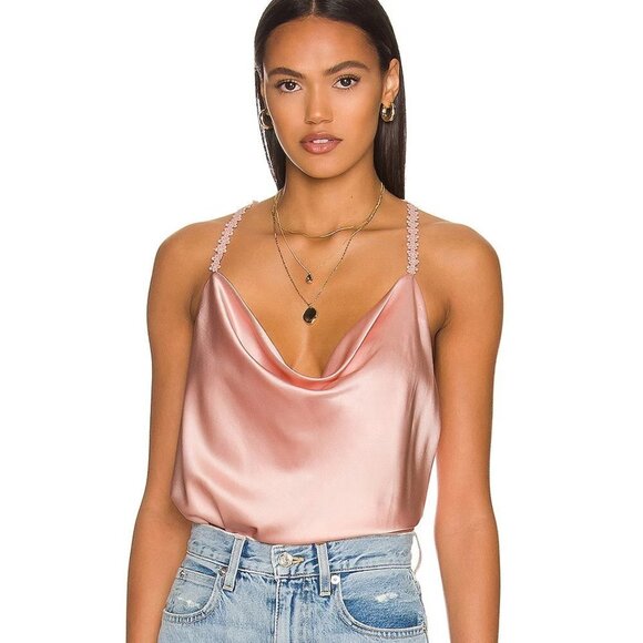 CAMI NYC the Floris Silk Top in Petal size XL NWT - Picture 1 of 9